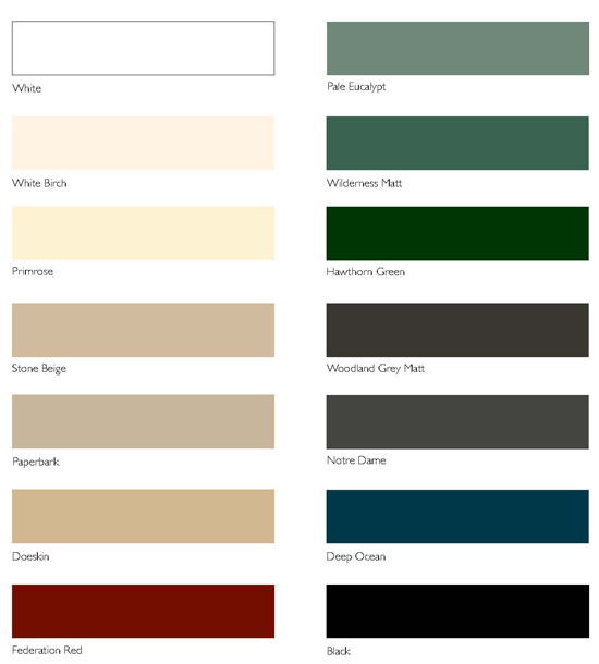security door colours